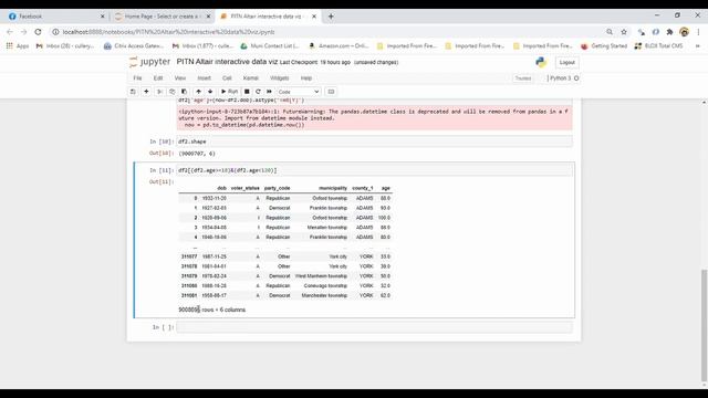 Python in the newsroom: Altair interactive data scatter plot using PA voter registration data смотреть онлайн