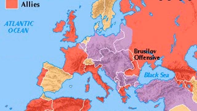 World War One: 1914 - 1918 Map смотреть онлайн