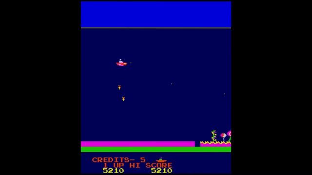 Old arcade game - Battle of Atlantis смотреть онлайн