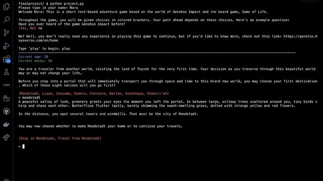 A game of Life (Genshin Impact edition) for CS50 Python Final Project смотреть онлайн
