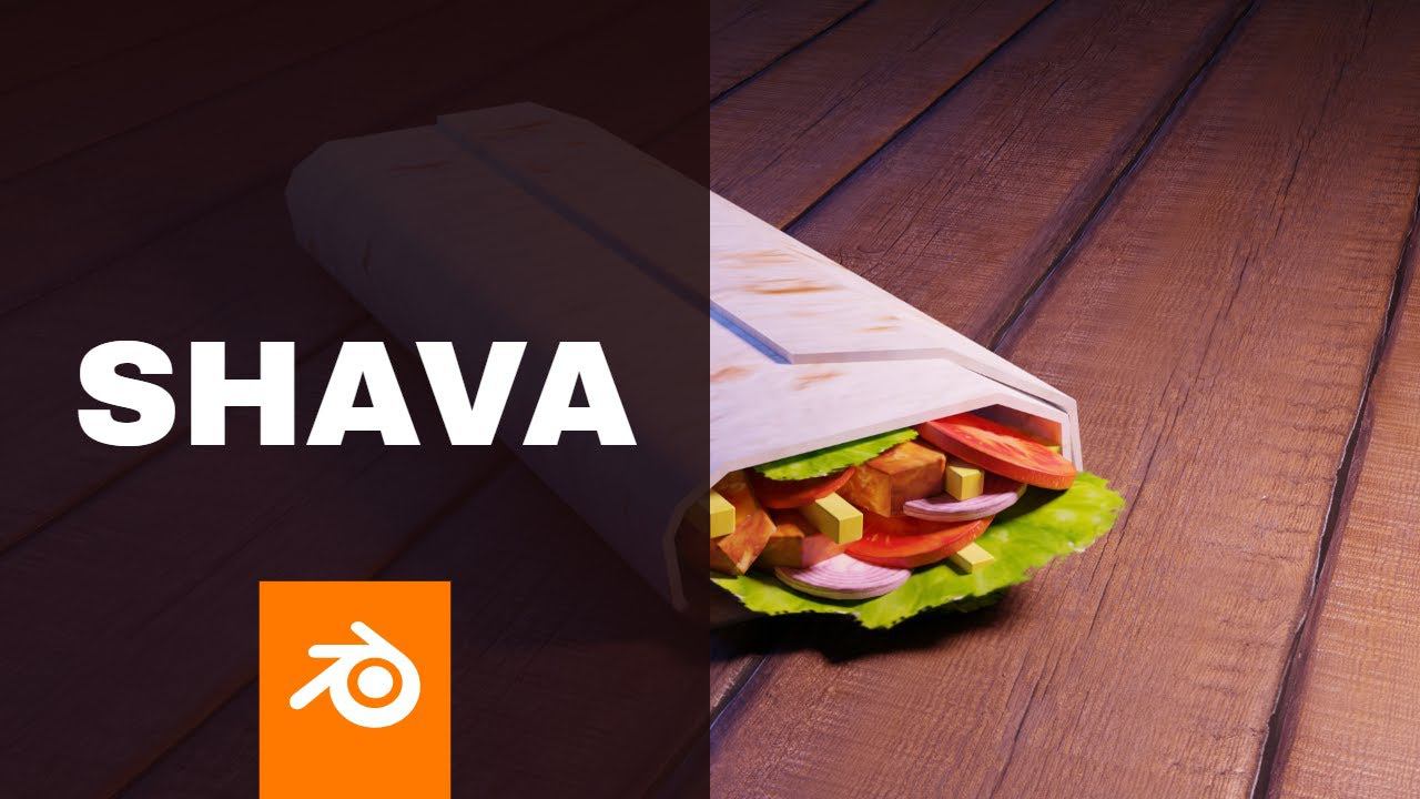 SHAVA.  Делаем шаурму в Blender3D