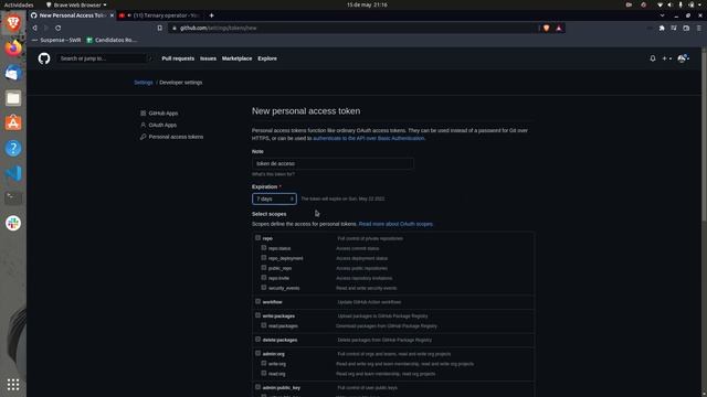 Github: generar Token смотреть онлайн