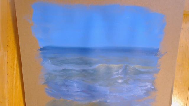 Seascape Acrylic Painting Tutorial смотреть онлайн