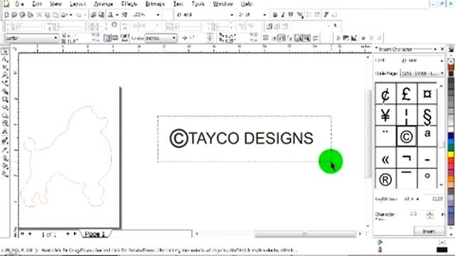 Add A Copyright Logo To Scrollsaw Patterns In CorelDraw смотреть онлайн
