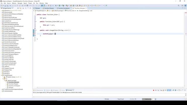 How to Make Notepad in Java (7/8) - Change Colors смотреть онлайн