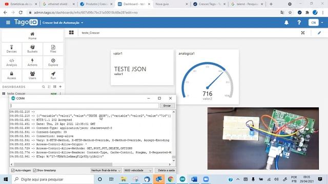 Arduino CPB com POST JSON Ethernet - TAGOio - Parte 1 - Apresentação do Projeto. смотреть онлайн