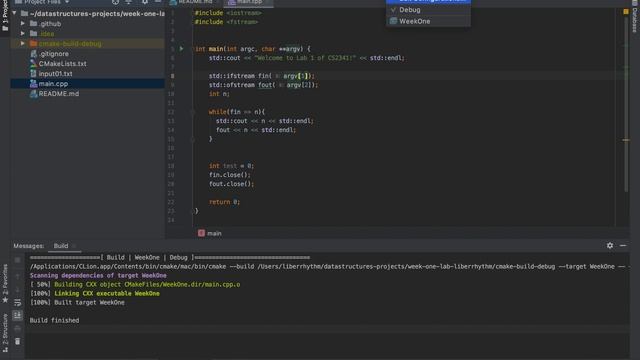 CS2341 Lab 1: CLion, Git / GitHub, and C++ смотреть онлайн