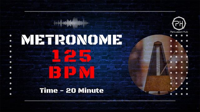125 BPM Metronome | 20 Minute смотреть онлайн
