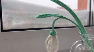 Хочу весну! Цветок #7 Подснежник крючком. Амигуруми мастер класс. Анаит Угай Anait Ugay МК