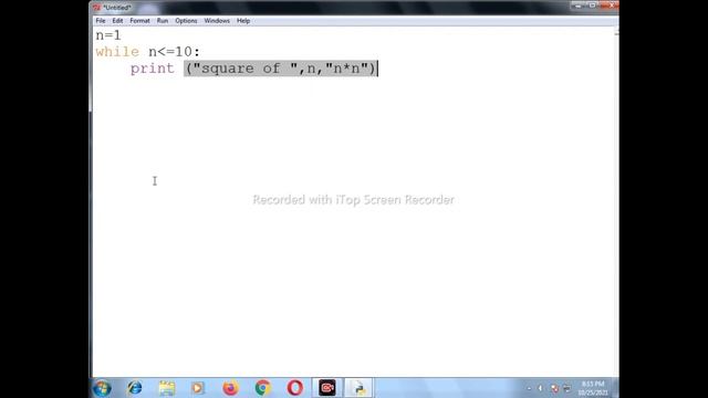 Python Program to print Square from 1 to 10 | Tutorial in Hindi | PYTHON PROGRAM смотреть онлайн