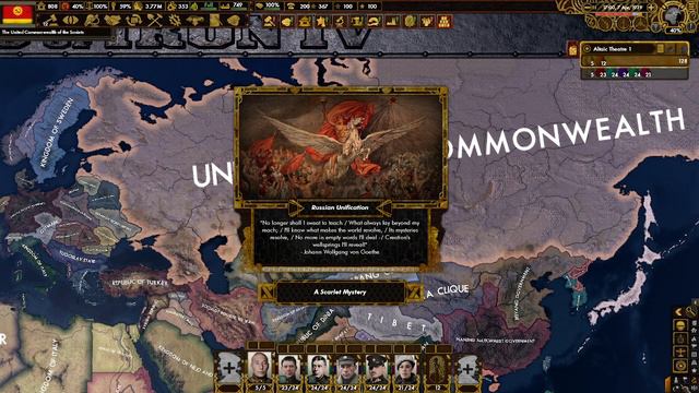 United Soviet Commonwealth unification Super-Event - Hearts of Iron IV Red Flood смотреть онлайн