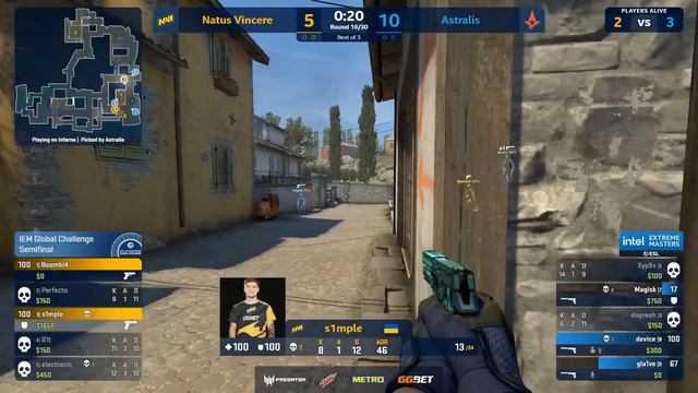 БИТ ДЕЛАЕТ ЧЕТЫРЕ МИНУСА С ГАЛИЛА ПРОТИВ АСТРАЛИС!ИГРА ЗА ВЫХОД В ФИНАЛ!CSGO смотреть онлайн