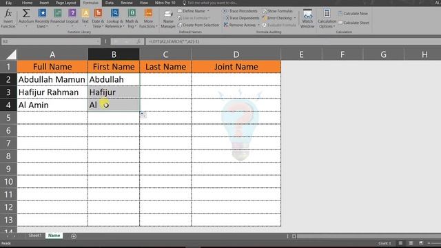 Separate cell value by using formula || Excel Bangla Tutorial || SolveTune смотреть онлайн