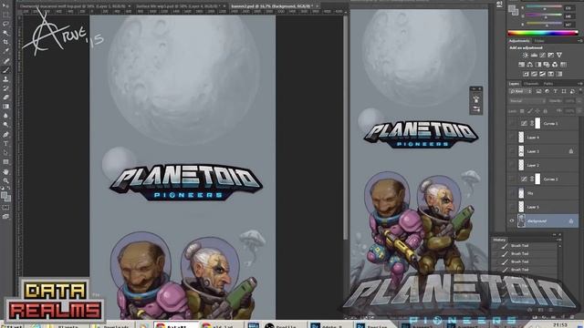 AndroidArts paints art assets for Planetoid Pioneers at Stugan смотреть онлайн