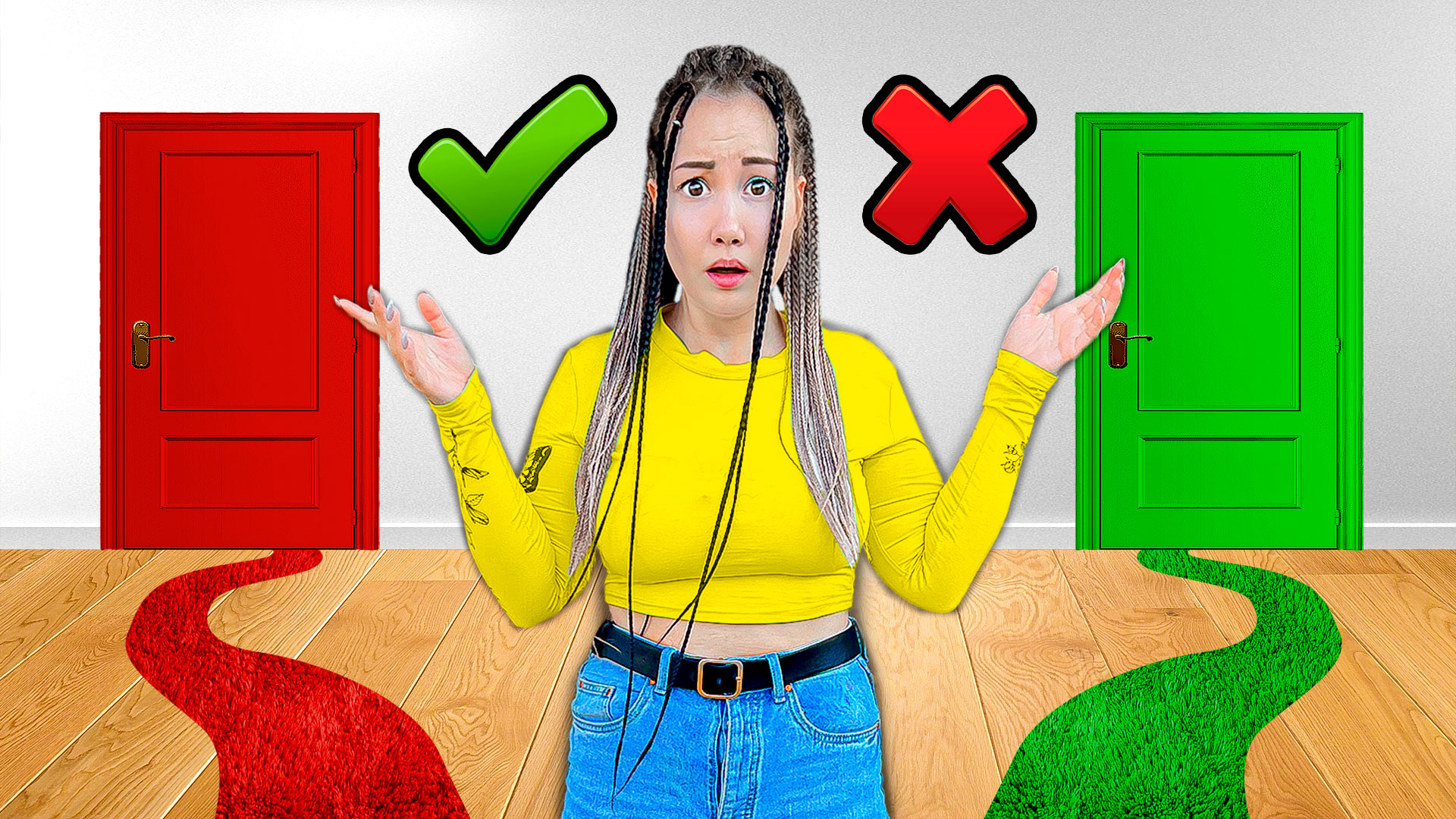 Выбери Правильный Путь Челлендж ! // Луномосик смотреть онлайн