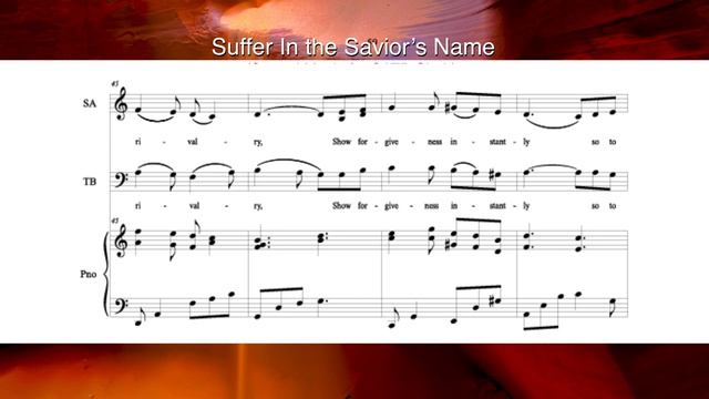 Suffer In the Savior's Name, SATB choir смотреть онлайн
