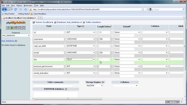 PHP MySQL Tutorial: Create a Database and Table in phpMyAdmin -HD- смотреть онлайн