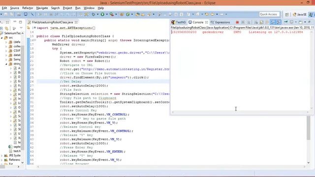 How to upload file using robot class in selenium webdriver смотреть онлайн