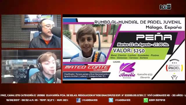 La Primera Mañana 18 08 Entrevista a Carlos Conte por su hijo Mateo rumbo al Mundial de Paddle en смотреть онлайн