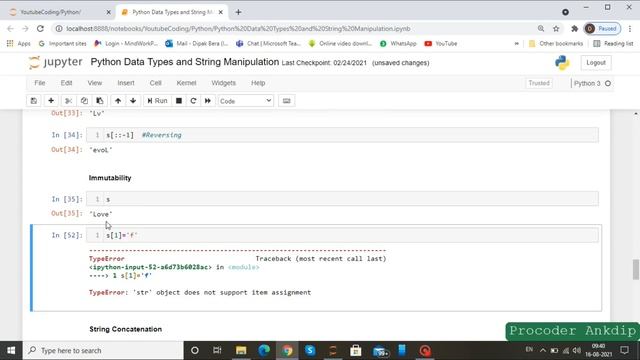 Python String Manipulation | Slicing | Indexing | Immutability | Concatenation | Length | Bangla смотреть онлайн