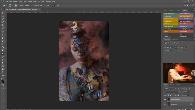 АРТ проект с Olyashaa ОБРАБОТКА в Adobe Photoshop смотреть онлайн