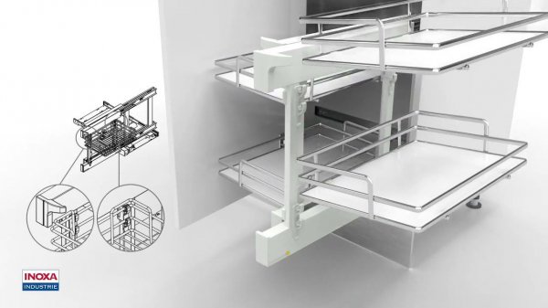 Inoxa - Угловой механизм Inoxa Compact 839