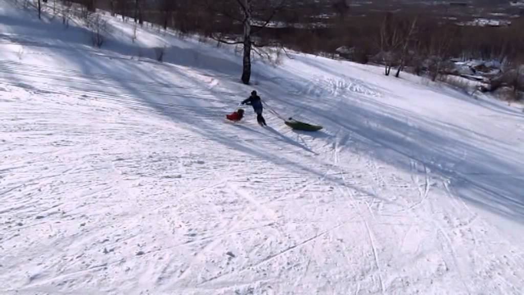 Каяк на снегу. Kayak On Snow.
