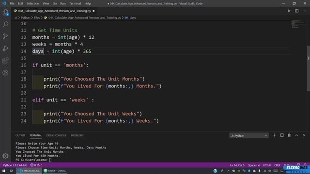 Learn Python in Arabic #044 - Calculate Age Advanced Version and Training смотреть онлайн