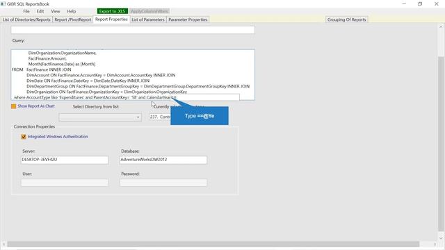 Creating simple report in GIER SQL ReportsBook from MS SQL database смотреть онлайн