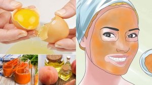 Список масок для лица из яичного желтка.