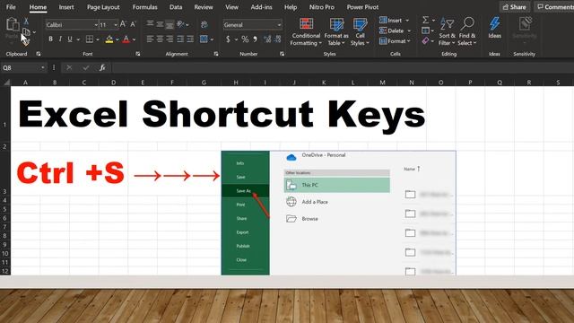 Microsoft Excel Shortcut Keys In 1 Minute | Ctrl+S смотреть онлайн
