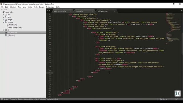 Create Operation in CRUD using PDO - Learn Infinity смотреть онлайн