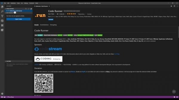 How to run code directly in Visual Studio Code using the CodeRunner Extension