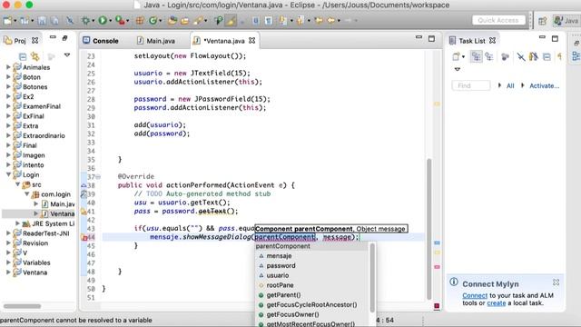 Tutoriales Java en Español - JTextField , JPasswordField y JOptionPane, Ejercicio Login - JFrame смотреть онлайн