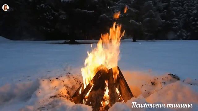 Зима*Костер на снегу* video Relaxing fireplace sest Fireplace HD 10ound * Christmas Fireplace * смотреть онлайн
