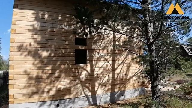 Дом баня из строганого бруса под усадку смотреть онлайн