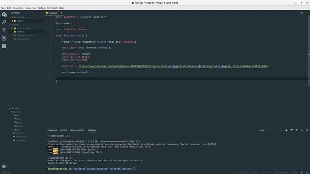 Webscraper for Facebook Marketplace using Node.js and Puppeteer смотреть онлайн