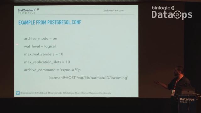 DataOps Barcelona :From 0 to 100: Business continuity with PostgreSQL смотреть онлайн