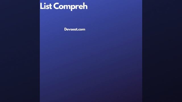Which is faster? List Comprehension or For loop in #python смотреть онлайн