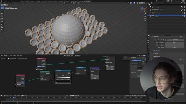 Как сделать вирусный ролик для соцсетей | Blender GEOMETRY NODES TUTORIAL смотреть онлайн