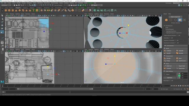 Maya 2017 T34-85 Speed Modelling