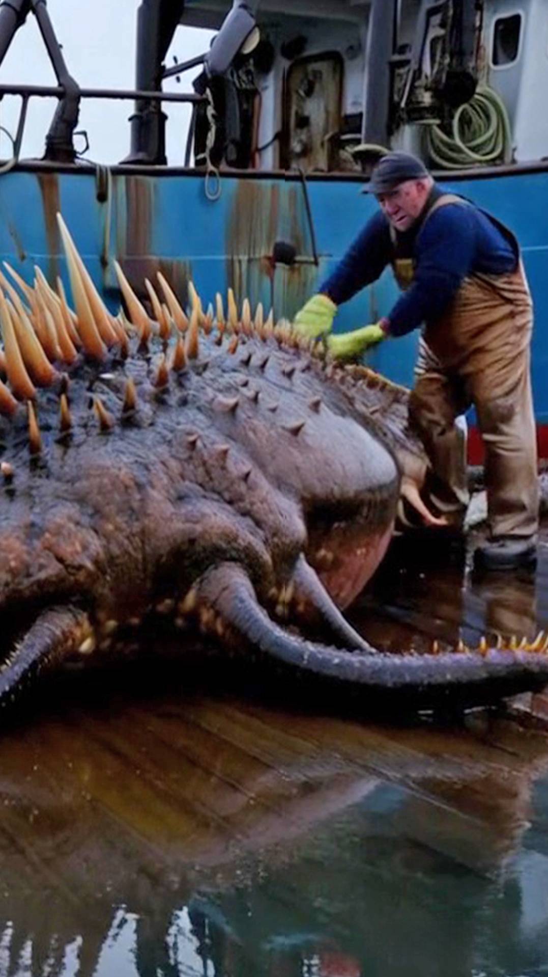 Рыбаки выловили монстра, но приплыла мамаша смотреть онлайн