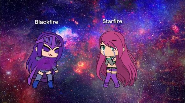 Starfire vs Blackfire Gacha life version ⭐️🔥🖤🔥