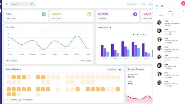 RTL Light Creative Bootstrap Dashboard of Warehouse Deposito смотреть онлайн