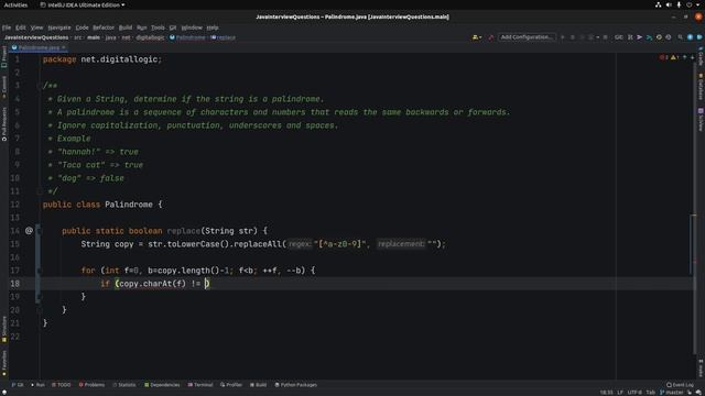 Palindrome Interview Question in Java смотреть онлайн