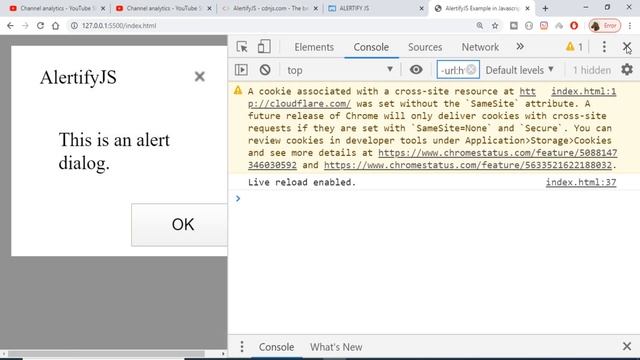 Alertifyjs Example in Javascript | Alertifyjs Tutorial | Alertifyjs Example смотреть онлайн