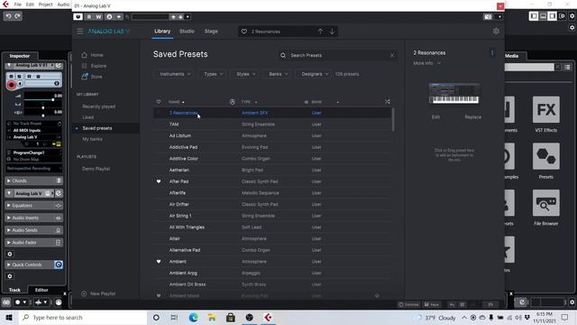 HOW TO RECORD WITH ARTURIA ANALOG LAB V IN CUBASE ELEMENTS 11 - With Keylab Essential 49 смотреть онлайн