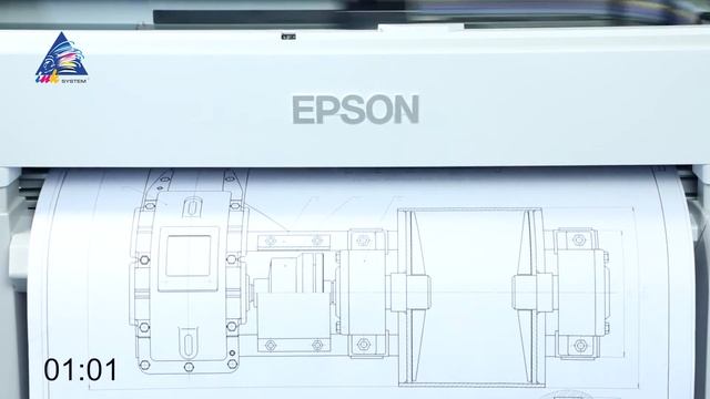 Epson SureColor SC-T3200: тест на скорость печати формата А1. Качество "CAD" смотреть онлайн