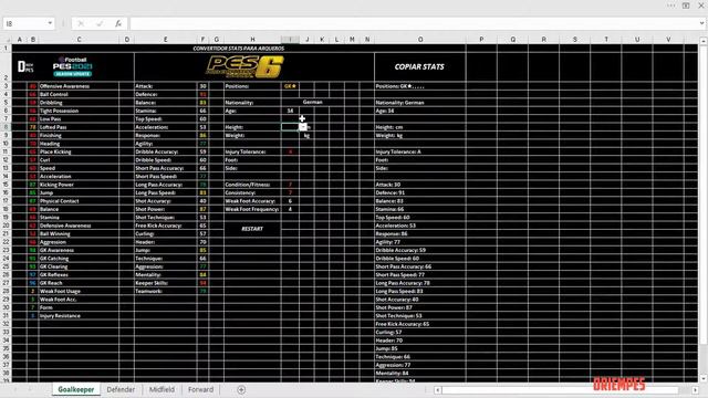 PES 6 | Convertidor De Stats De PES 2021 A PES 6 | Cómo Actualizar El Option File Del PES 6 En 2021