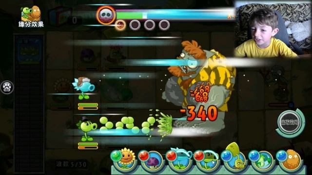 Секретная китайская версия Plants Vs Zombies Растения против Зомби - мультик-игра для детей 9 смотреть онлайн